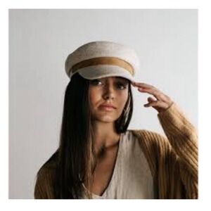 Gigi Pip Beige Wool Fisherman Hat NWT Minimal Chic